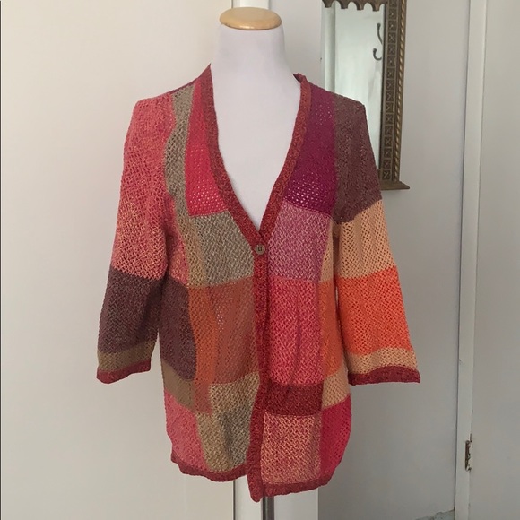 Sweaters - Patch Work Cardigan